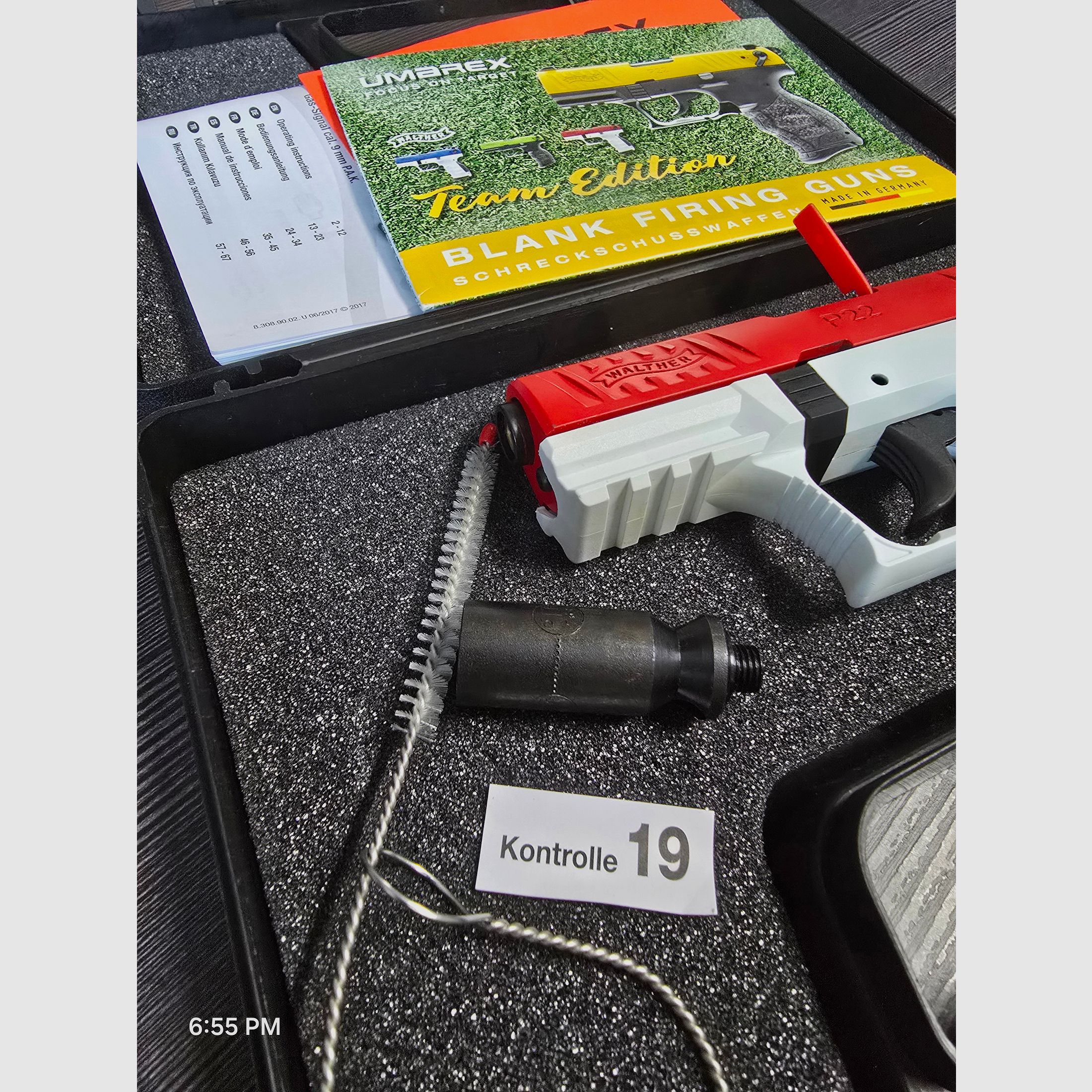 Walther P22Q  White/Red Team Edition