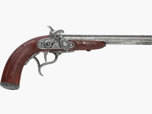 Flintlock percussion pistol