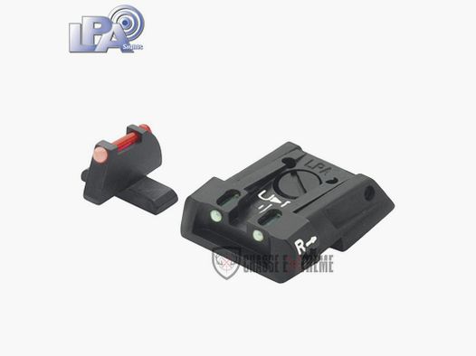 Adjustable Sight with Fiber Optic LPA for S&W Military and Police