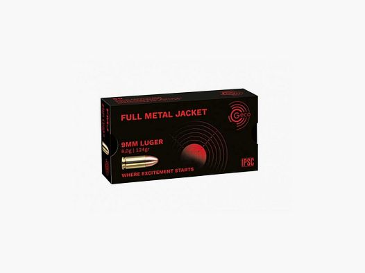 Geco 9 mm Luger FMJ Vollmantel 8,0g/124grs.