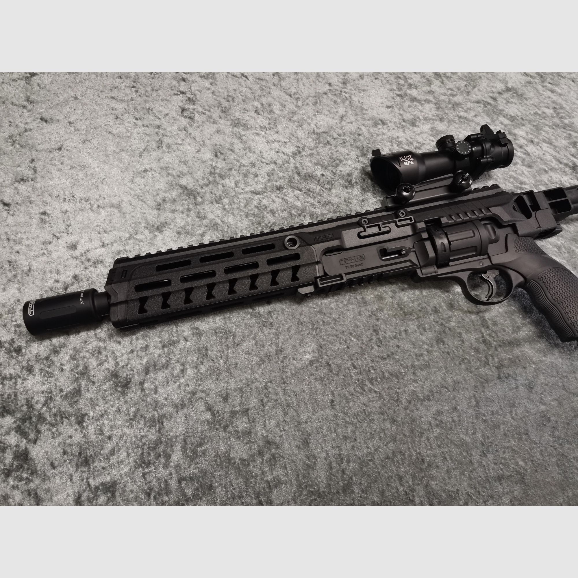 Tactical Kit für Umarex TR 50 Conversion Kit+TR 50+Red Dot+X-Tracer