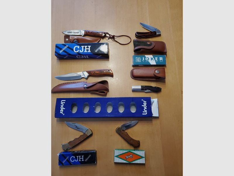 Messer Konvolut Herbertz, Linder, Jocker