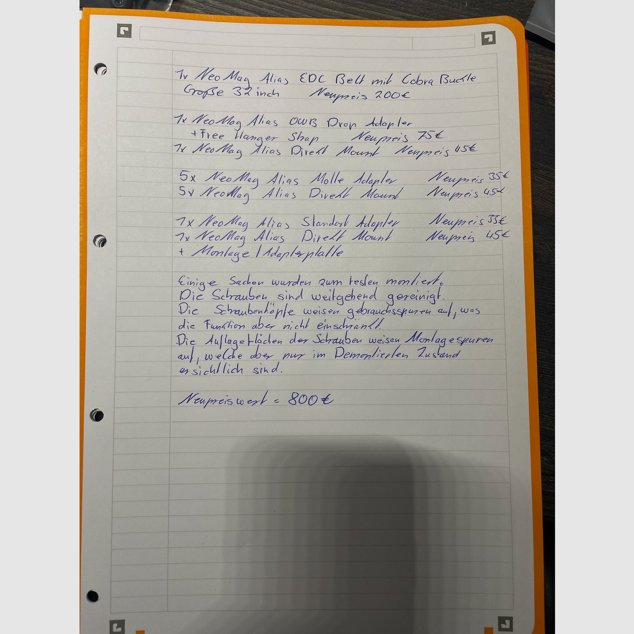 Ceinture de combat / Ceinture EDC OWB de NeoMag !