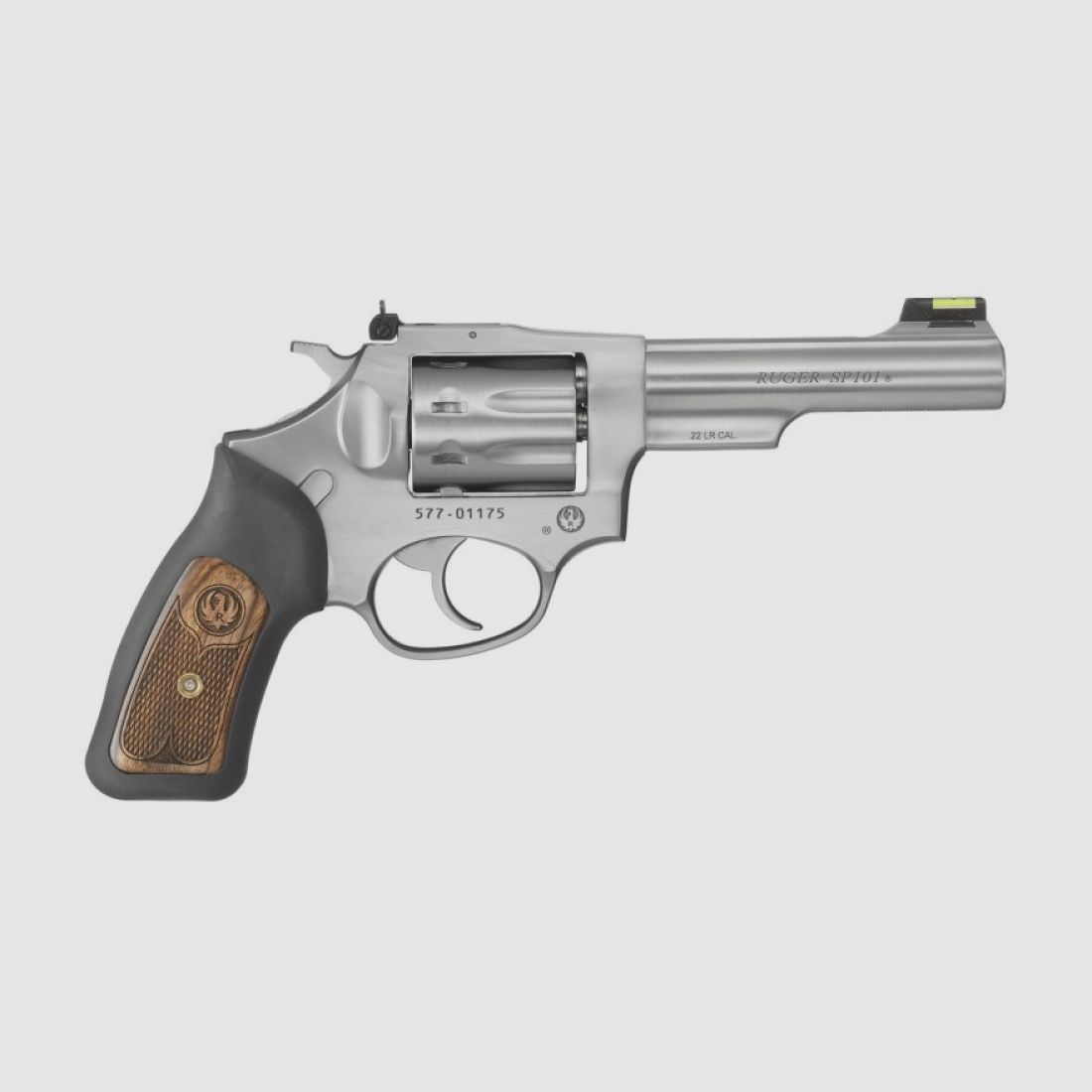 Ruger Revolver - DA, SP101, KSP-242-8, .22 LR, Satin Stainless, 4.2"
