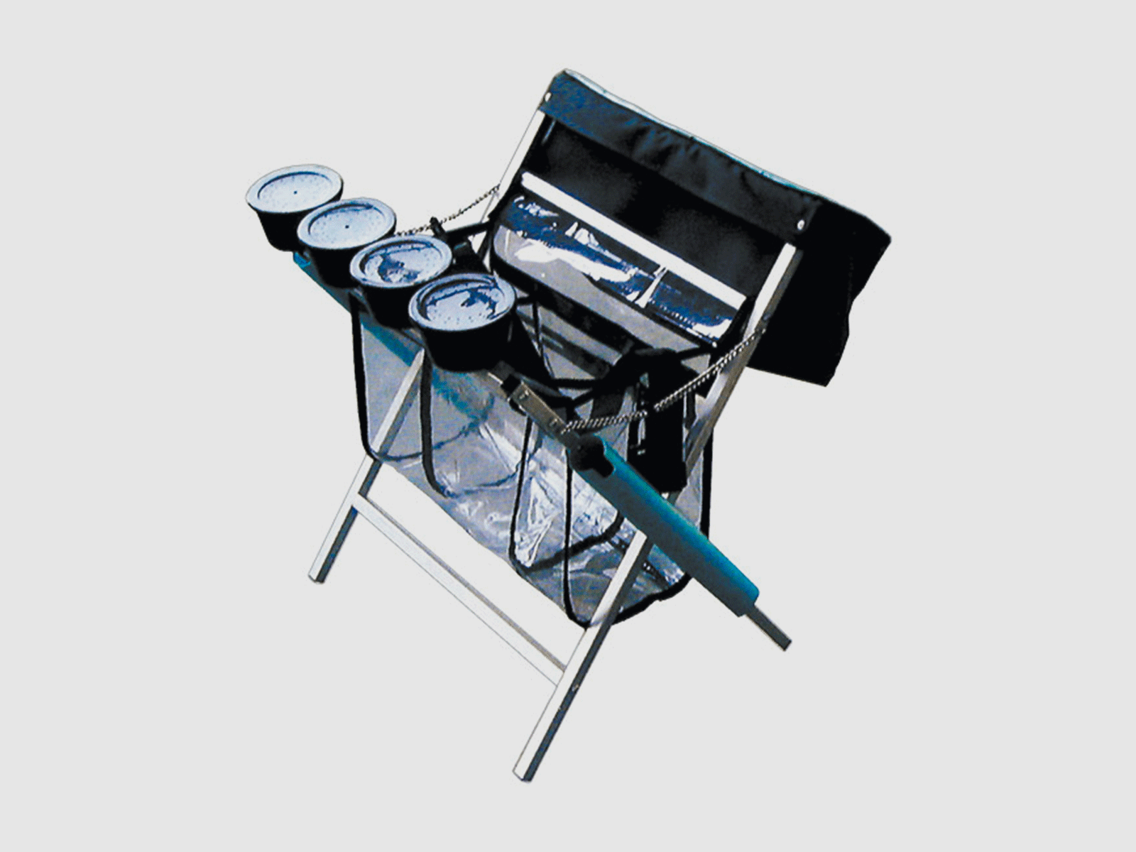 IGNESTI – HOBBY STAND WITH BAG + 4 BAIT HOLDERS + ROD HOLDER