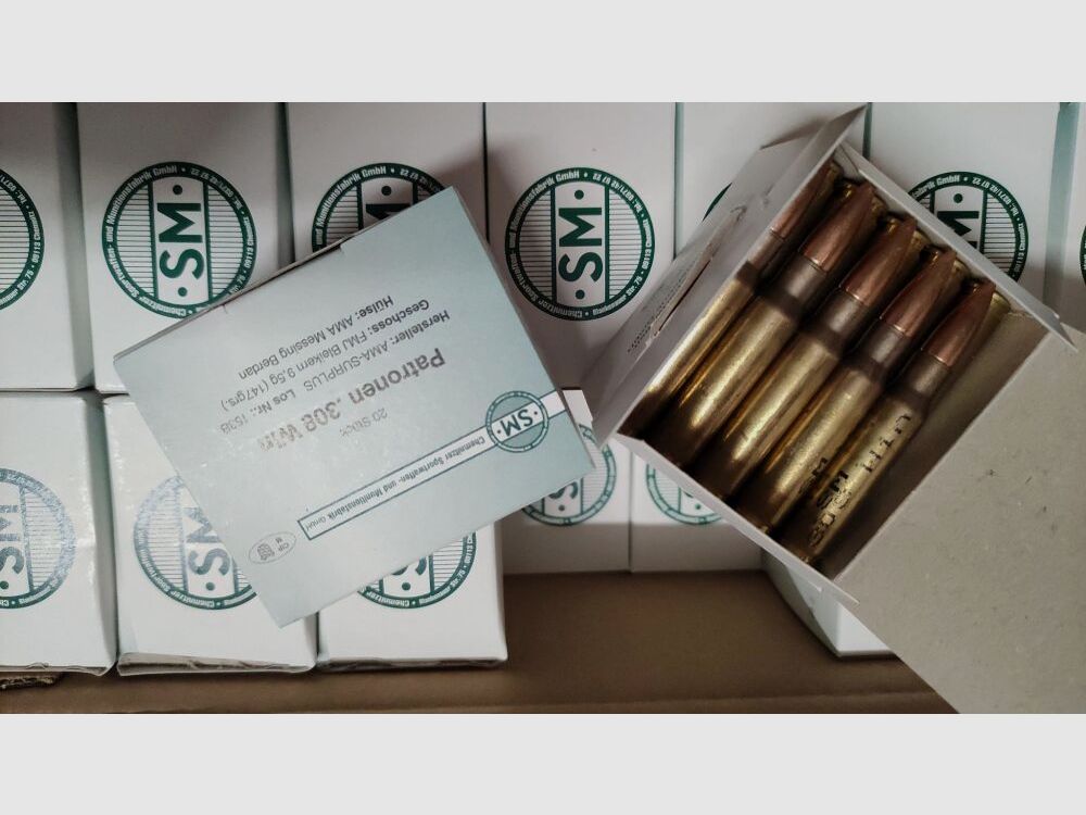 .308 WIn AMA Surplus 147grs. 640 Schuss