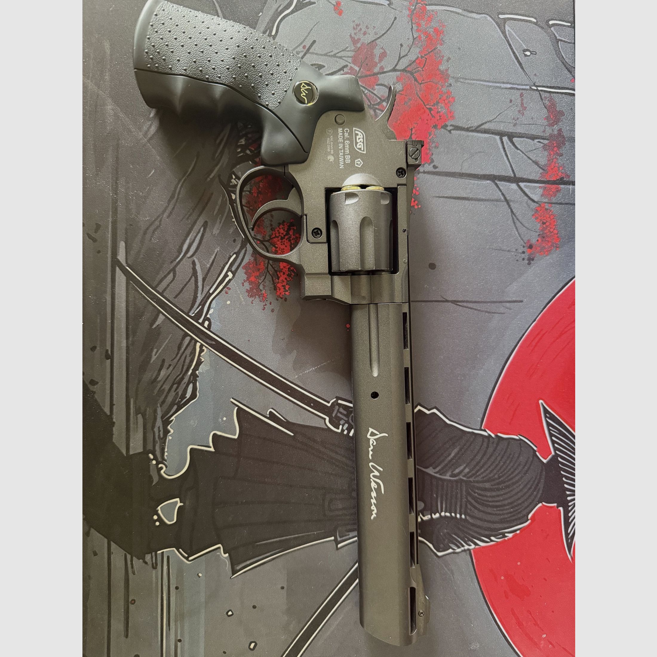 ASG Dan Wesson 8 Zoll 6mm BB CO2 Revolver schwarz