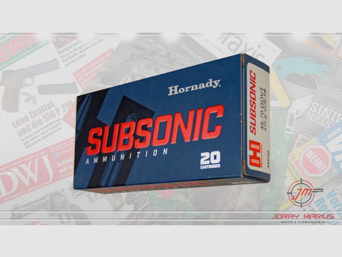 .45-70 Government Hornady 26.6g 410gr Sub-X