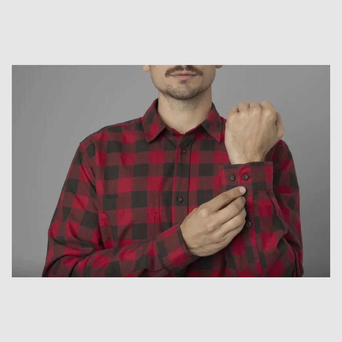 Härkila Camisa Escandinava (Cuadro Rojo)