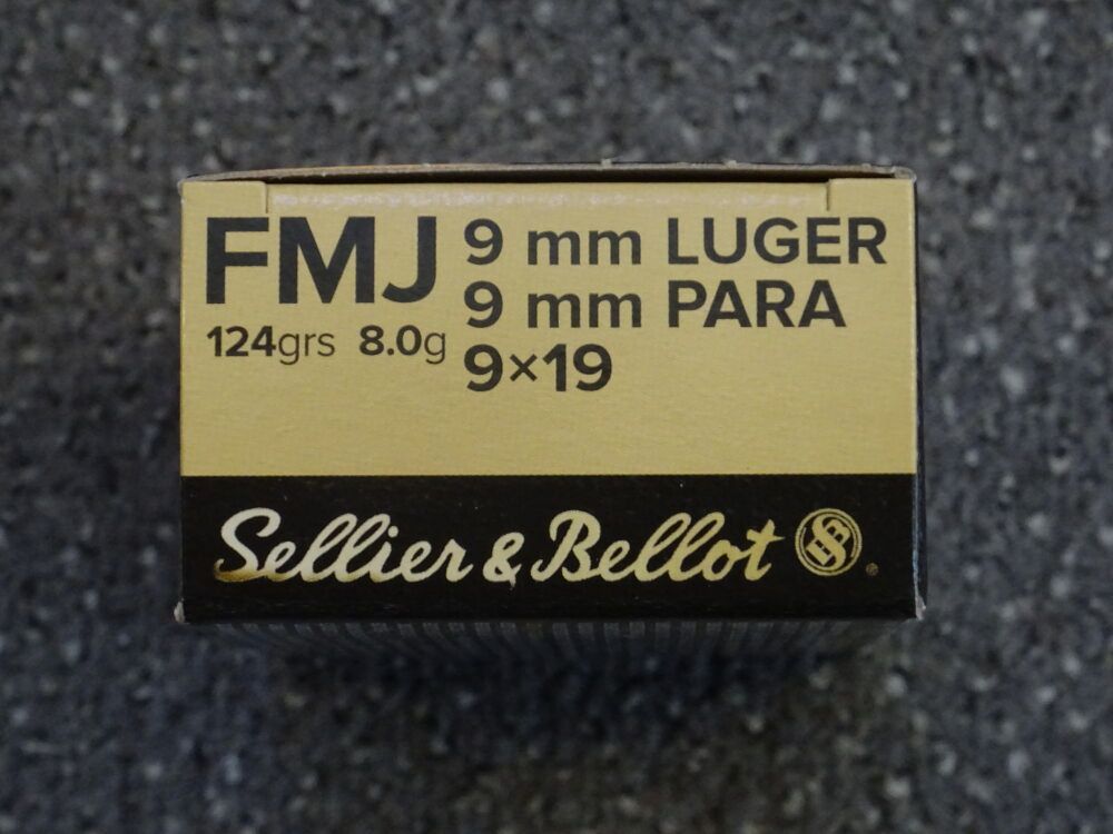 S&B SELLIER & BELLOT 9mm Luger, Full Metal Jacket 124 grs