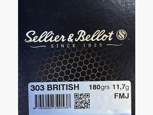 Sellier & Bellot .303 British FMJ 180grs - 50 disparos