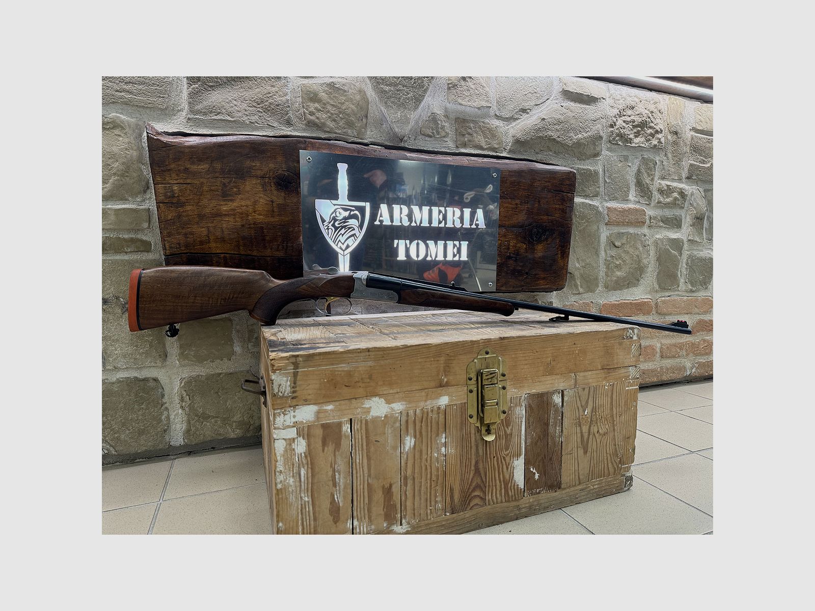 USED – SIDE-BY-SIDE SHOTGUN – SABATTI MOD. CLASSIC 92 cal. 8x57JRS, image 1 of 8