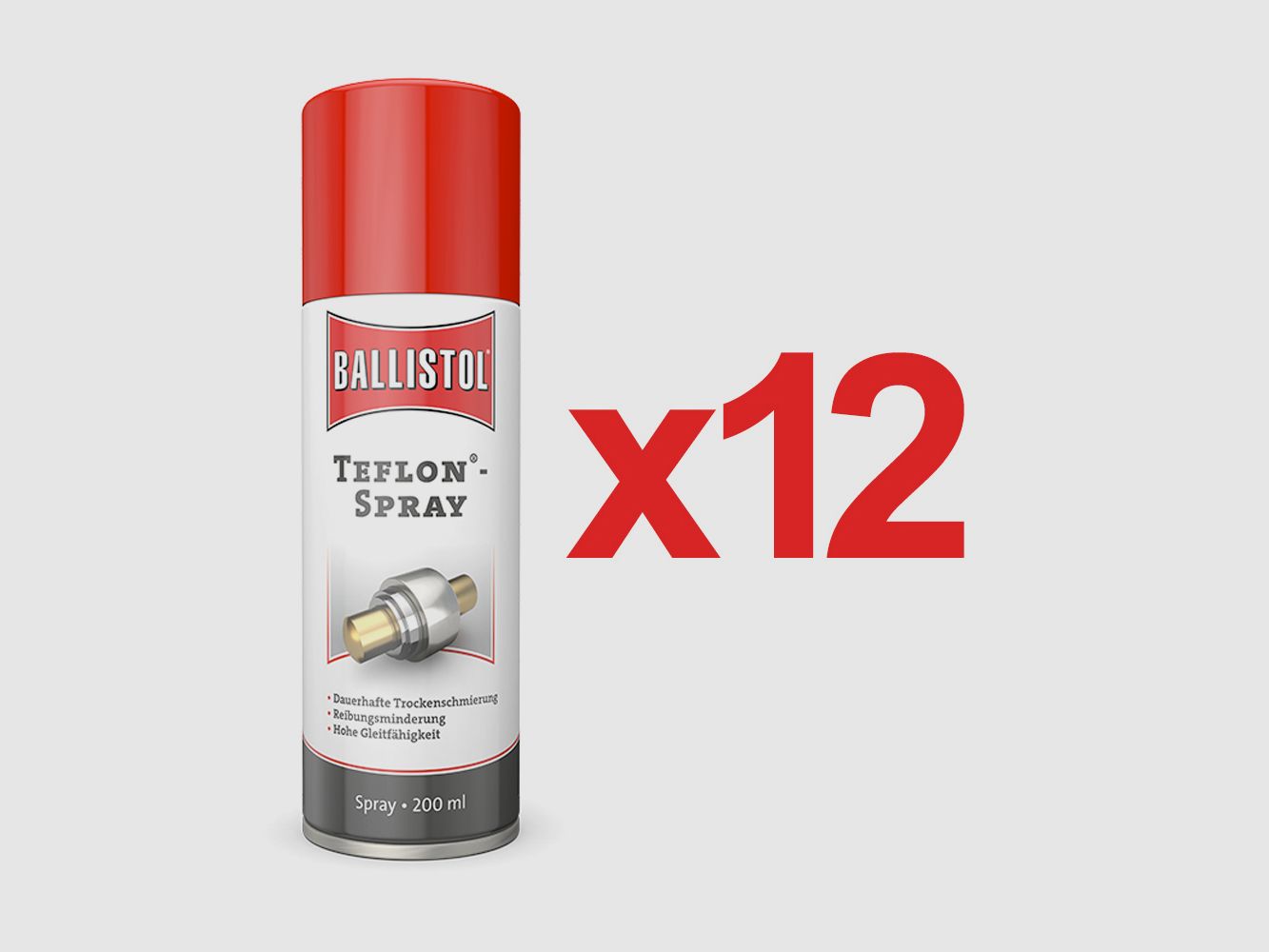 Spray Teflon Ballistol – 200 ml w pudełku po 12 szt.