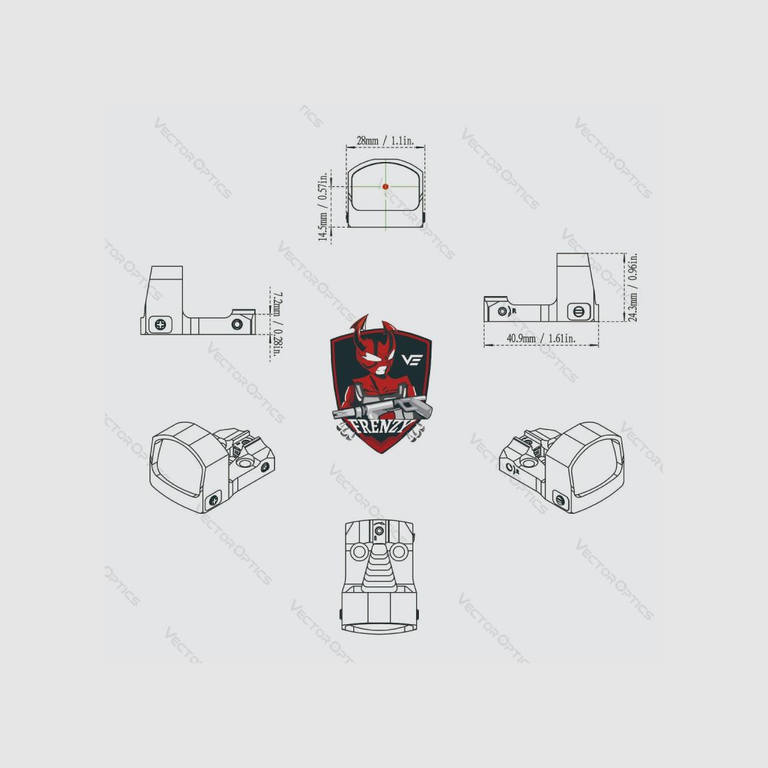 VECTOR OPTICS FRENZY-S 1X17X24 MIC, Bild 9 von 9