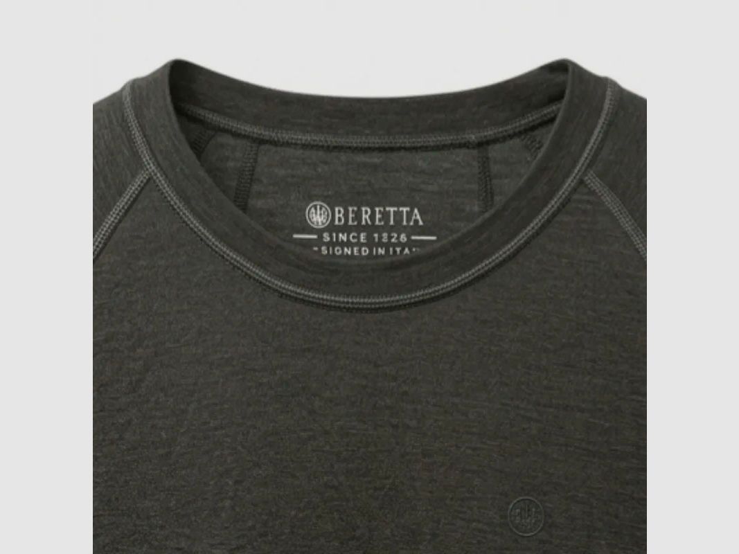 BERETTA – ELITE PRO MERINO | T-SHIRT À MANCHES LONGUES COL ROND Vert Mousse, image 3 sur 6
