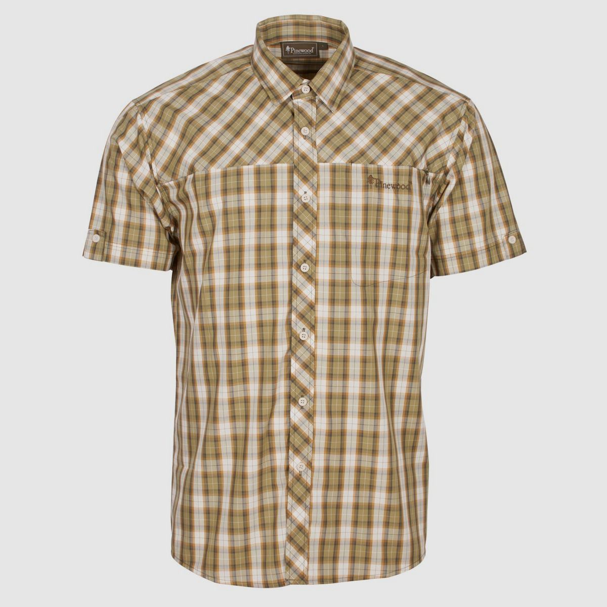 Pinewood Hemd Cilff Mid Khaki/Bronze