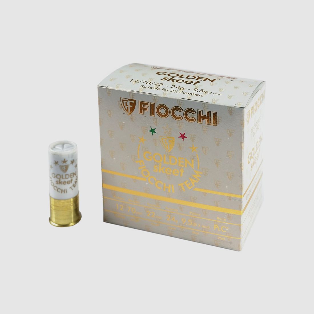 Fiocchi Golden Skeet Sports Shotgun .12/70 24G #9.5 25 Cartridges