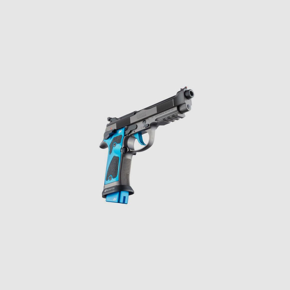 Beretta – 92X PERFORMANCE DARK SERIES BLUE VOLLEDIG OPTIONEEL – Loop 125 – Kal. 9X19, afbeelding 2 van 2