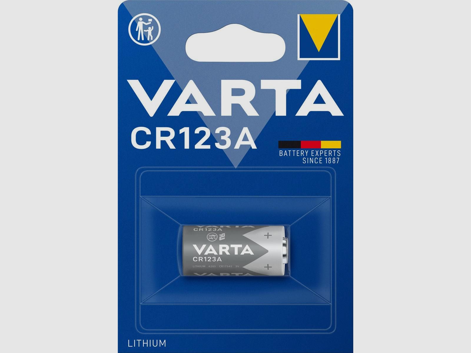 CR123 Lithium Batterie 3V 1600 mAh - Varta