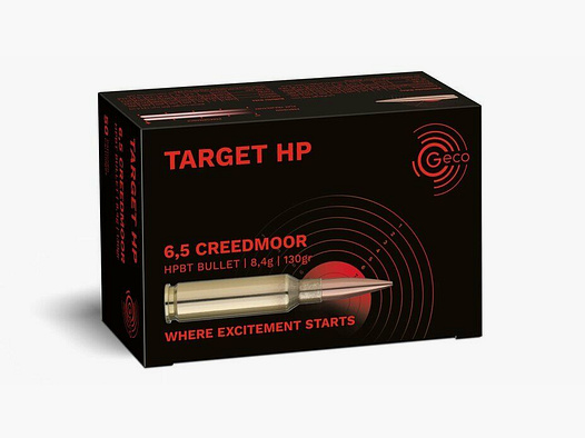 Geco Target HP 8,4g/130grs à50 6,5 Creedmoor