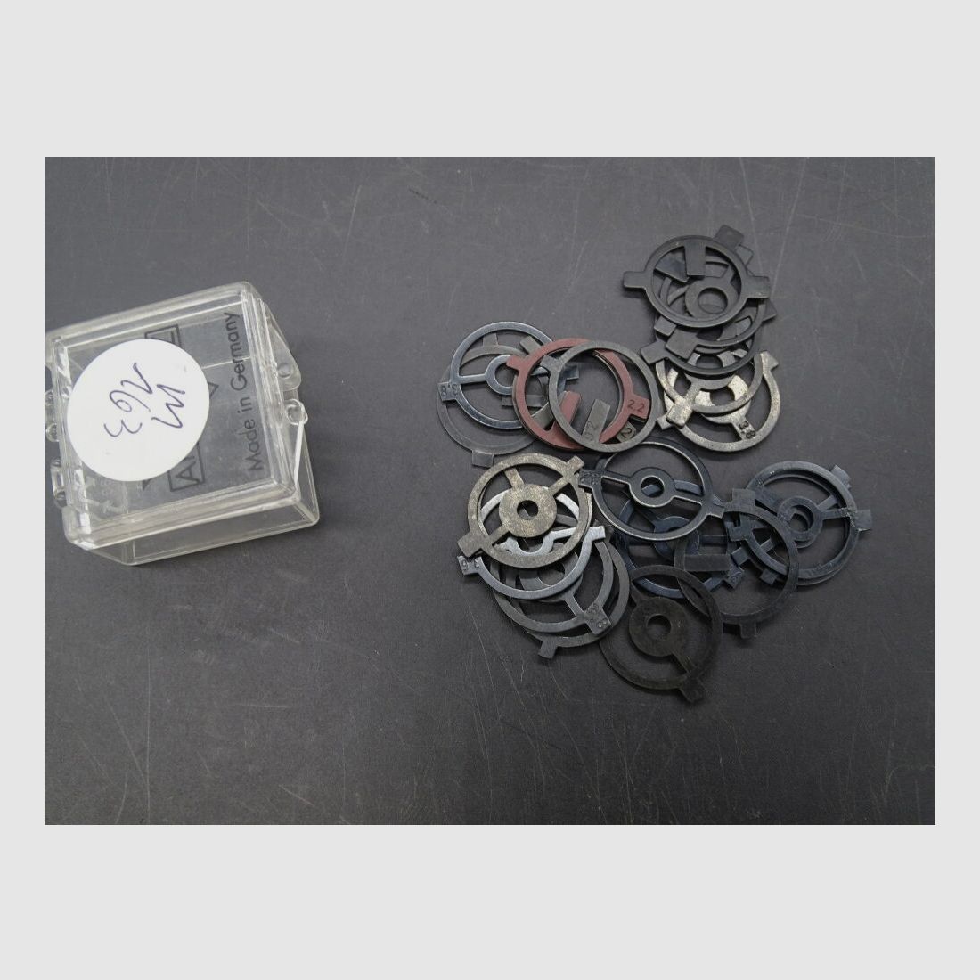 25 x ringkorrels voor Anschütz, Suhl, Walther, Feinwerkbau 25 stuks ringkorrels