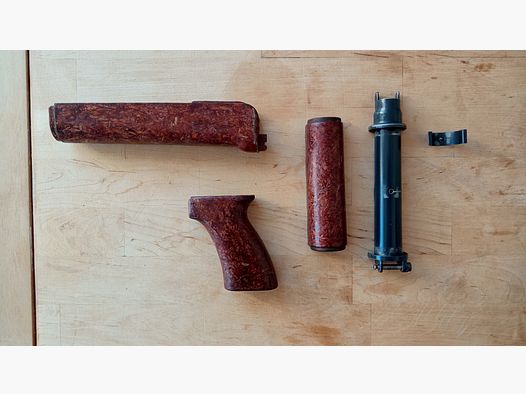 Original VZ.58 "Beaver Barf" Bakelit Handschutz und Griff / auch geeignet für CSA Sporter / Set #4