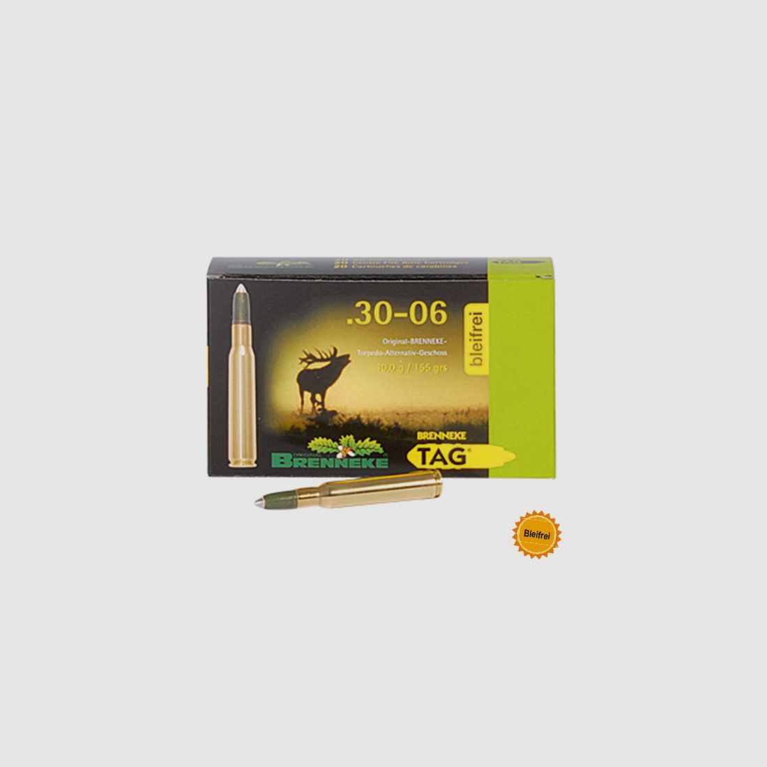 Brenneke .30-06 Sprg. 155GR TAG 20 cartouches