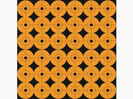 10 cibles Bullseye orange 15cm / 2,54cm