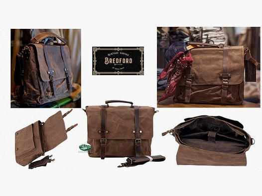 BREDFORD Stenton Wax Tasche braun