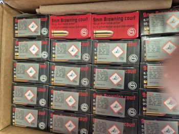 GECO 9 mm Browning short Full Metal Jacket 6,15g/95gr 50 Schuss