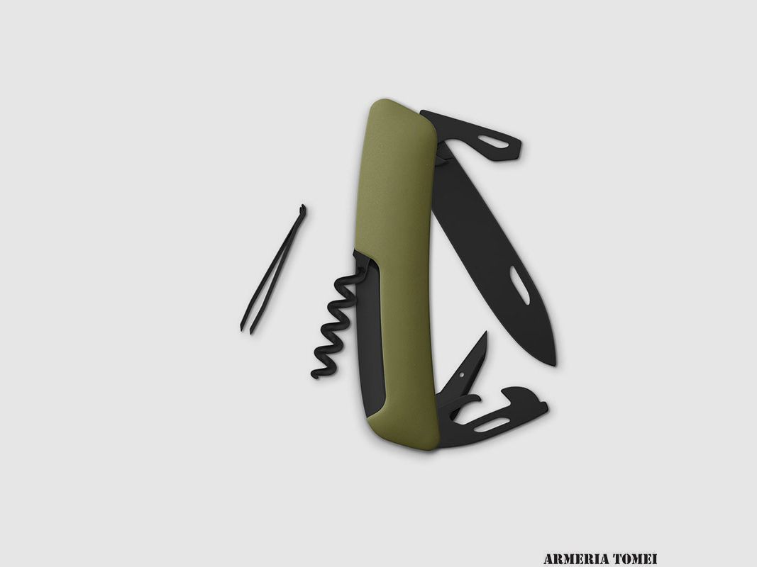 SCHWEIZER MESSER – SWIZA – D03 ALL BLACK, OLIVE, Bild 2 von 3