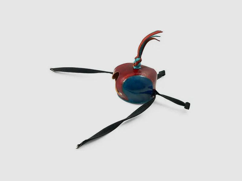 Puma Falkenhaube, blau/braun, genäht, Gr. 8