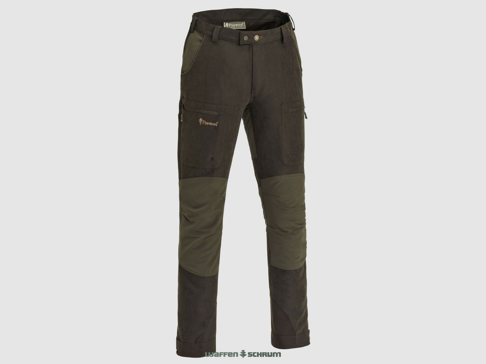 Pinewood Hose Caribou Hunt Suede Brown/D.Olive