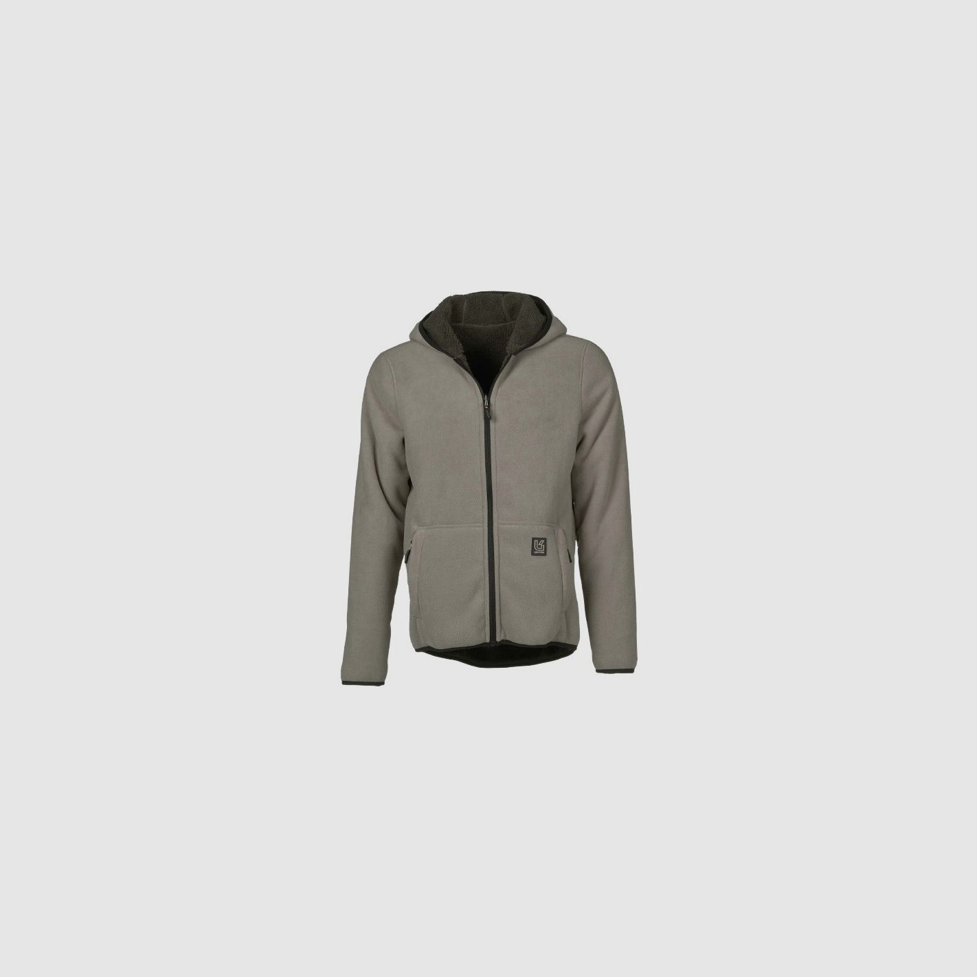 Univers - Wende-Fleecejacke grau/braun, Bild 1 von 10
