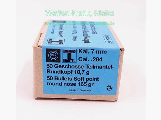 RWS (WZd.Fa.Rottweil) Büchsengeschosse 7mm (.284)