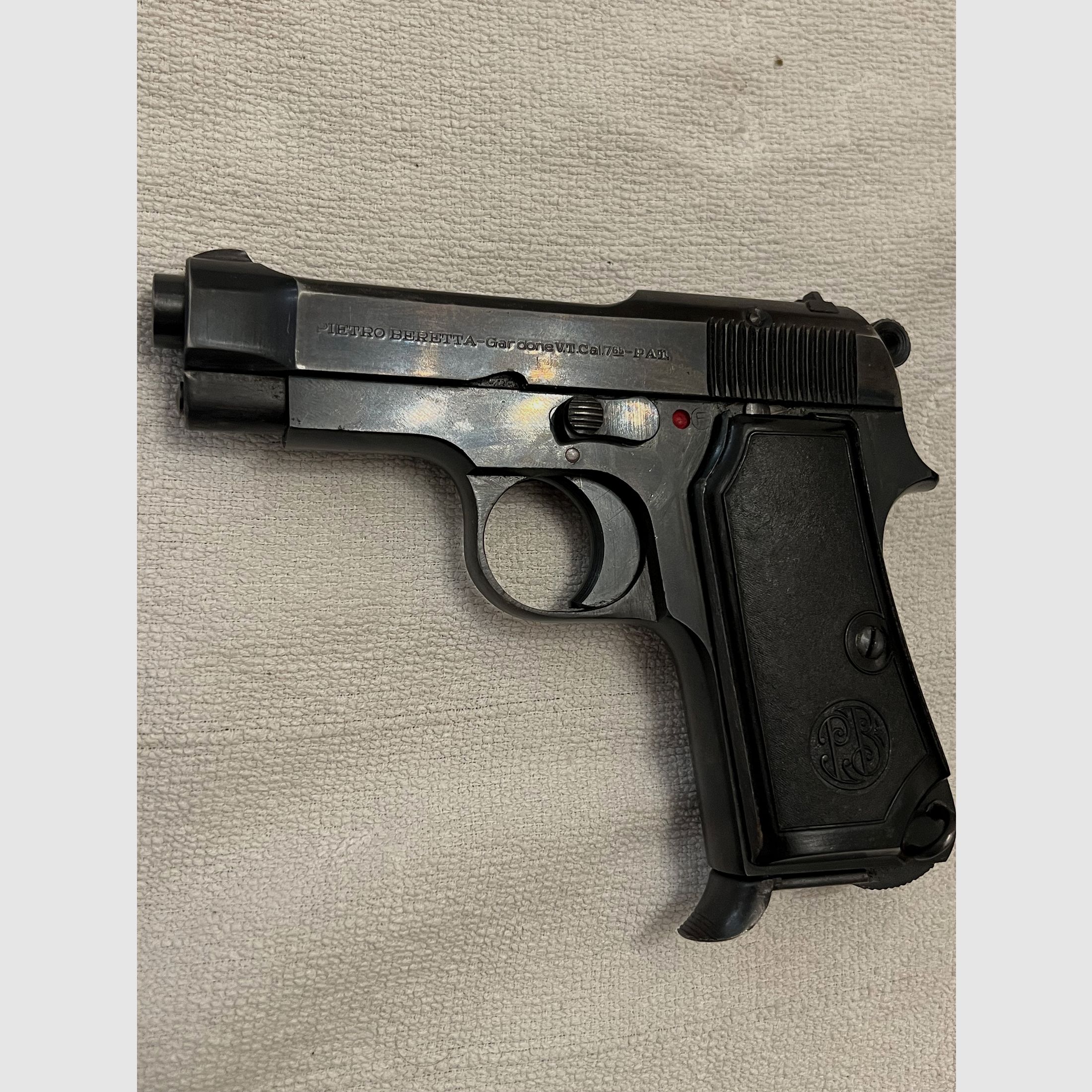 Halve automatische pistool Pietro Beretta Gardone 7,65mm