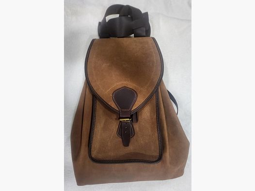 Rucksack aus Leder und Veloursleder