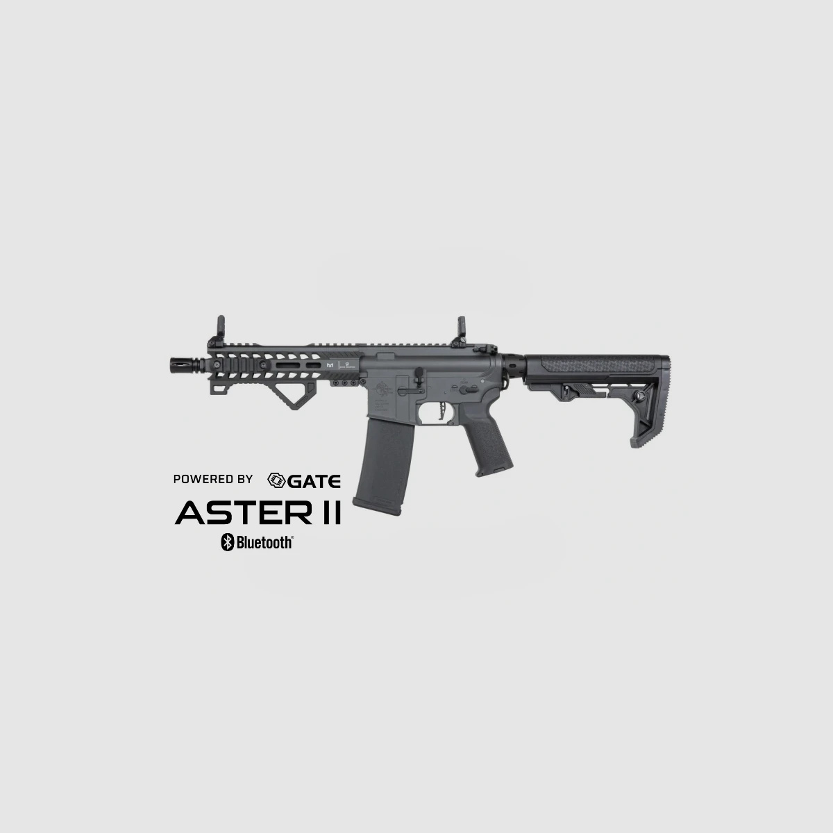 SA M4 CQB M-LOK (RRA SA-P17 PRIME™ Aster II ETU BLDC™) Rifle Airsoft Libre a partir de 18 años – Chaos Grey -F-