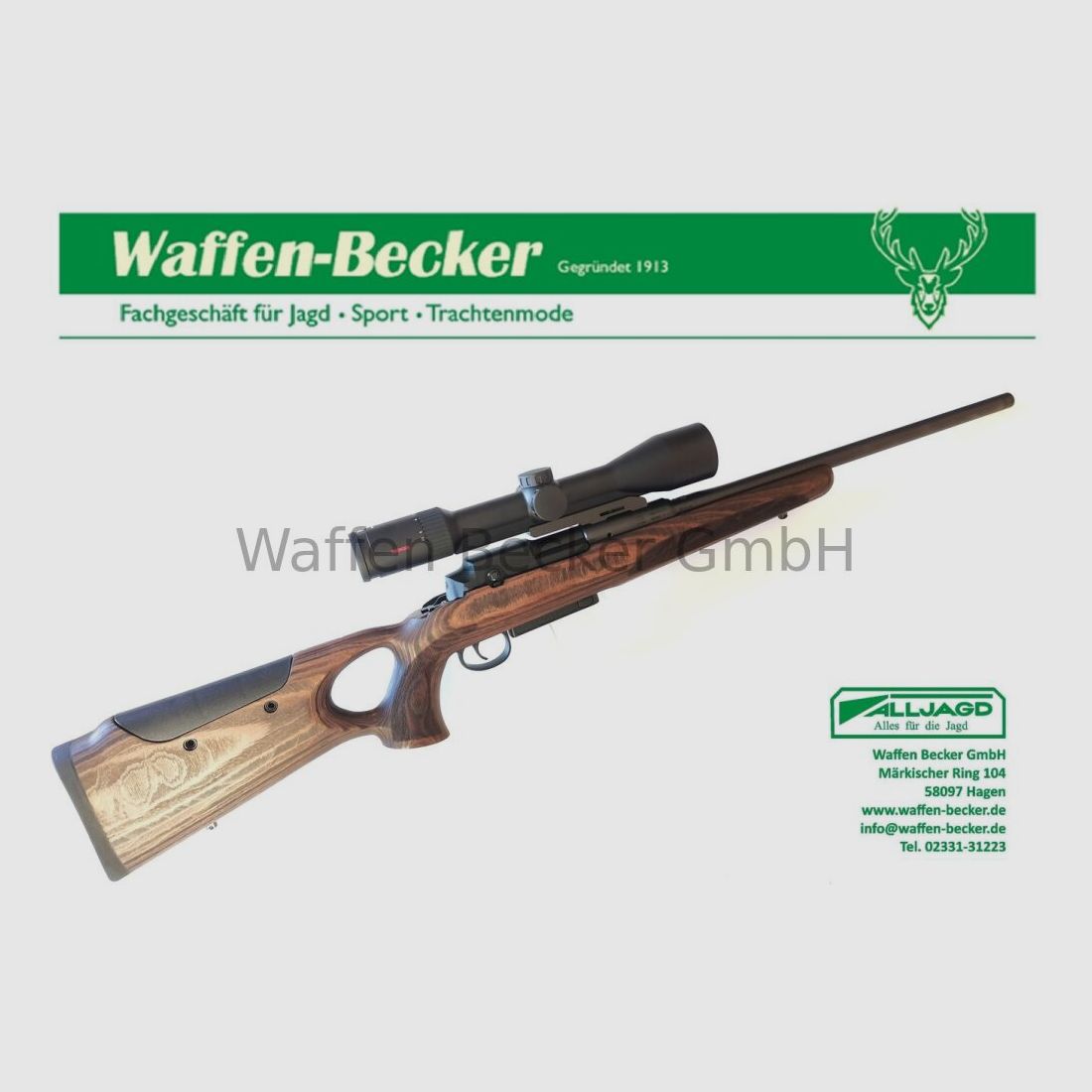 Mauser Mod. 25 Max Links Kal. .308Win. Geradezugrepetierer + Minox RS4 2,5-10x50