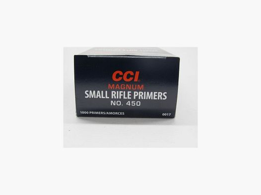 CCI450 ZÜNDHÜTCHEN 1000 SMALL RIFLE MA