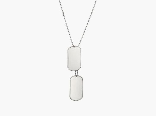 US Army US Erkennungsmarken Edelstahl Original 2er