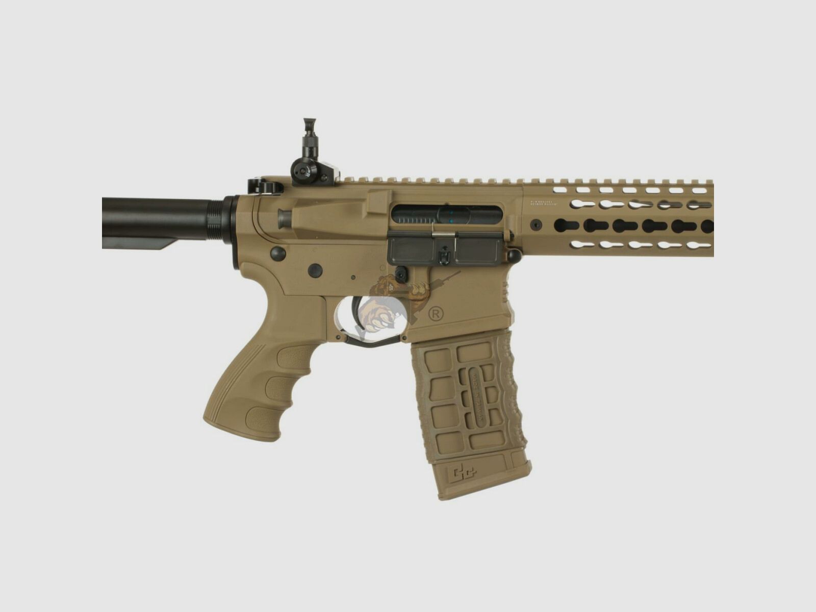 G&G CM16 SRXL with ETU in Desert Airsoft S-AEG free from 18