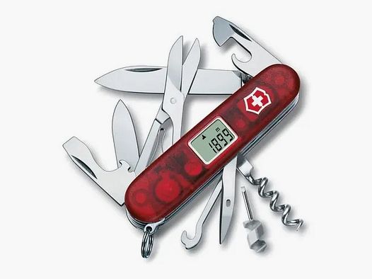 Victorinox Traveller rojo transparente cuchillo plegable