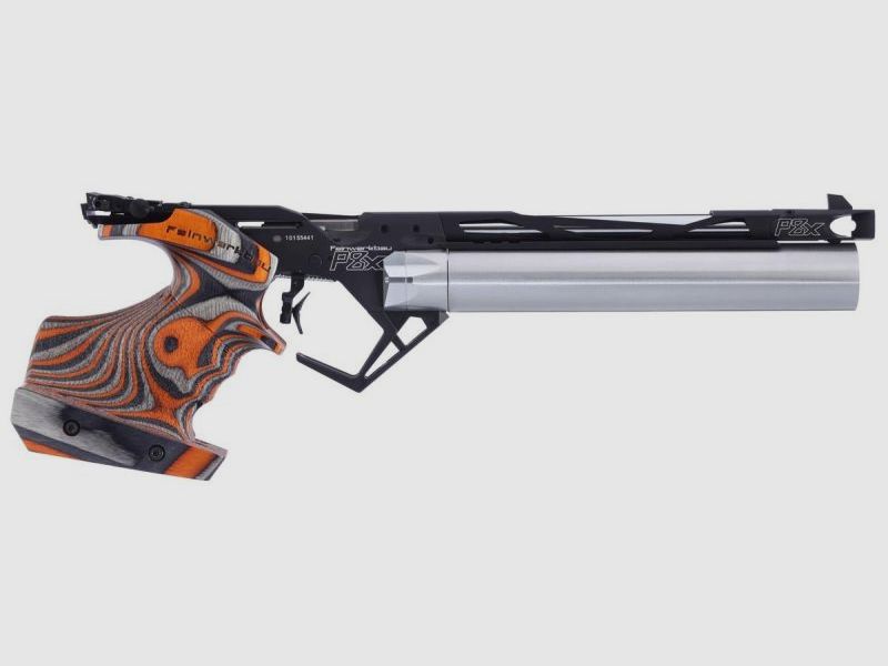 Pistolet à air comprimé Feinwerkbau P 8X en bois stratifié orange