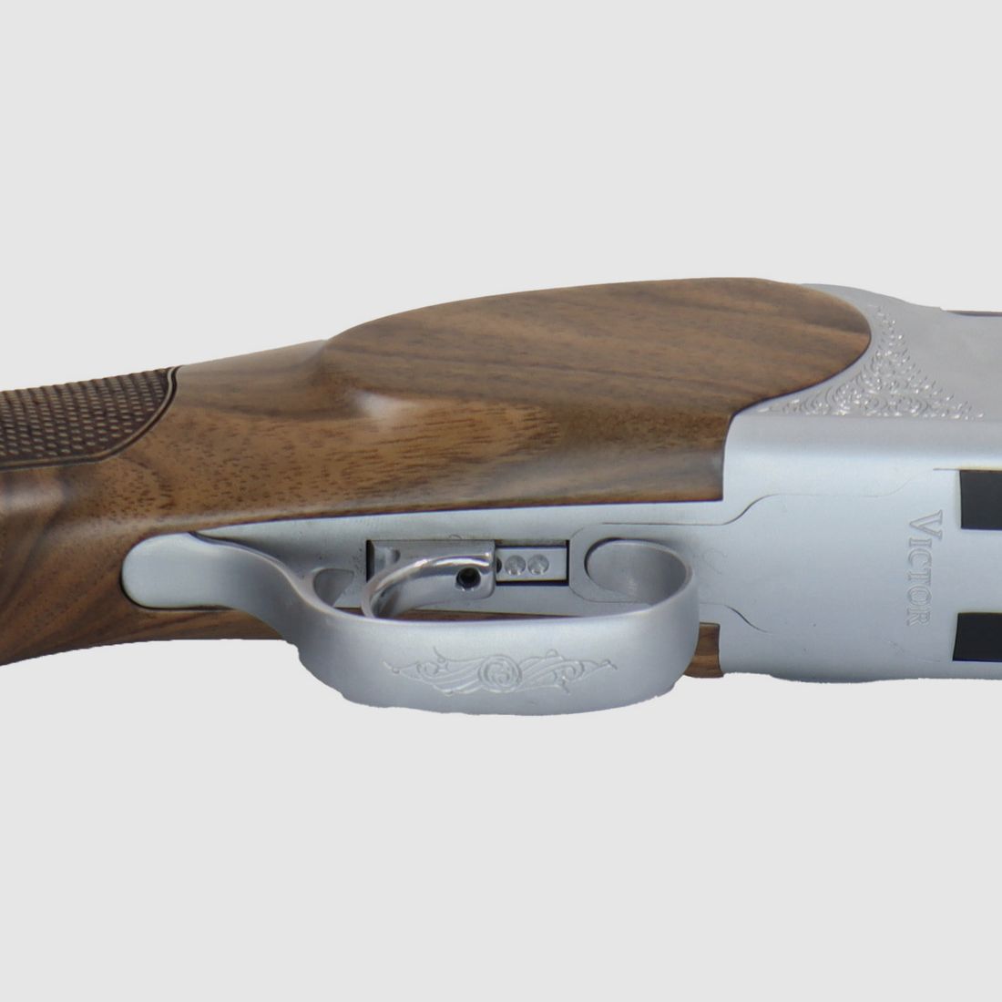  Huglu  Bockdoppelflinte Victor Silber 76cm