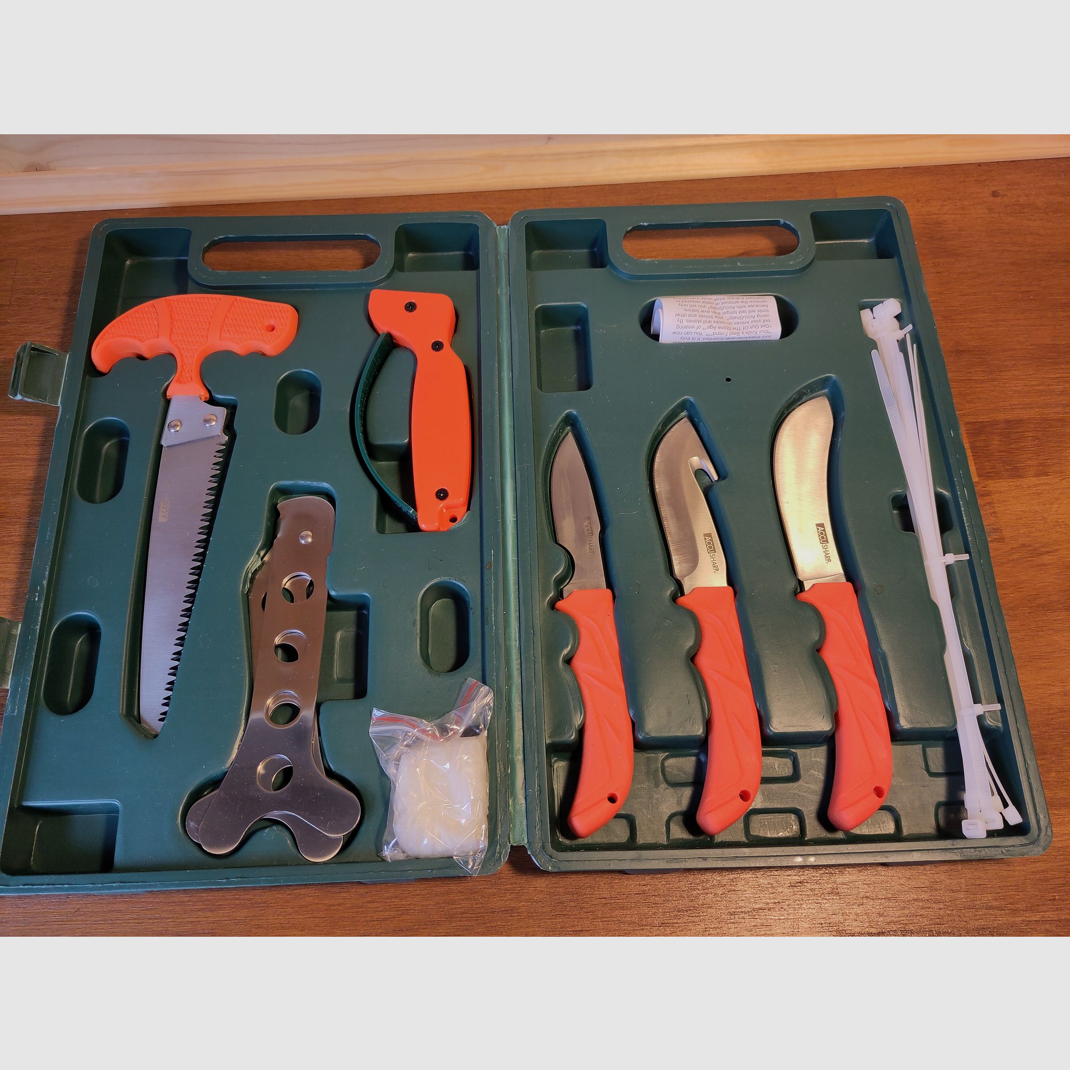 Jagdmesser Set game processing kit Accusharp