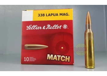 S&B .338 Lapua Magnum 16,2 g HPBT Match Matchmunition, Bild 1 von 2