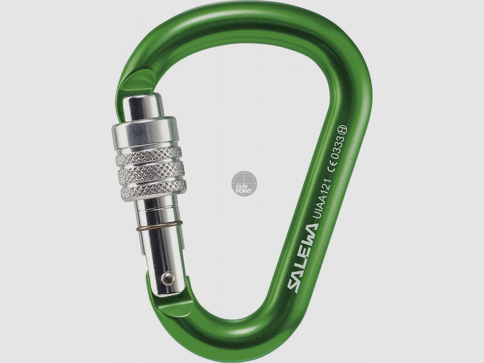 Salewa Karabiner 'HMS G2' medium grün Screw