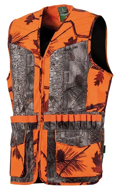 Kinder Jagdweste Treeland Camo Orange, Bild 2 von 2