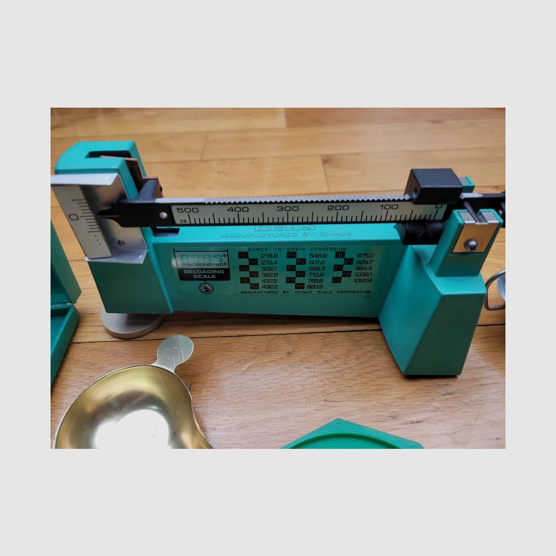 Präzisionswaage RCBS – 100/Grain – Gewichtssatz + Zündhütchen-Ordner – TBE, Bild 7 von 8